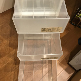 【取引中】無印製品:プラスチック収納ケースの画像