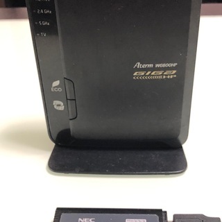 NEC　無線WiFiルータと子機のセット