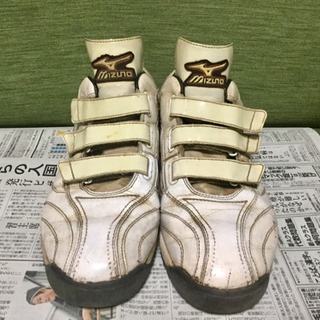 ミズノ ベースボールシューズ アップシューズ 白 Mizunoの画像