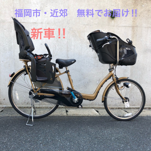 PayPay使えます！電動自転車　三人乗り　パナソニック　大容量　ギュット