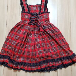 metamorphose temps de fille　JSK　赤黒チェック　ロリィタの画像
