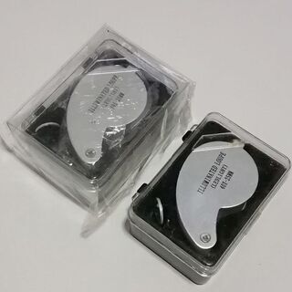 40倍ルーペ アルミホルダー 拡大鏡　新品未開封　着払いの発送対応