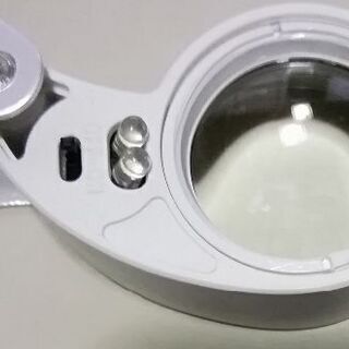 40倍ルーペ アルミホルダー 拡大鏡　新品未開封　着払いの発送対応の画像