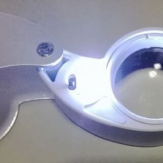 40倍ルーペ アルミホルダー 拡大鏡　新品未開封　着払いの発送対応の画像