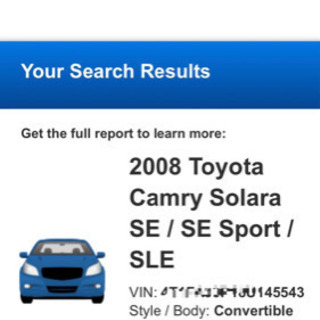 トヨタ　カムリソラーラ　コンバーチブル　2008年式後期　白　ベージュ　希少　北米　アメ車　　の画像