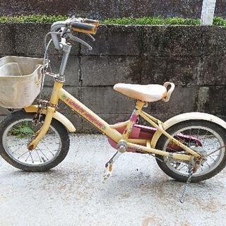 幼児用自転車14インチ補助輪あります！幼児用ヘルメットもお付けします。