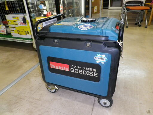 【不動品】参考定価¥380,600円 Makita マキタ インバータ発電機 発電機 G280ISE セルスタータ式 インバータ制御 取説付