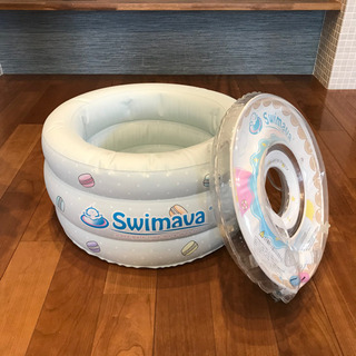 swimava うきわ首リングとマカロンバスセット