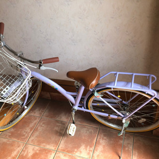 24インチ女の子用自転車の画像