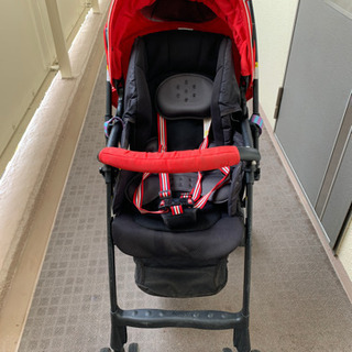 ベビーカー Aprica B型　レッド