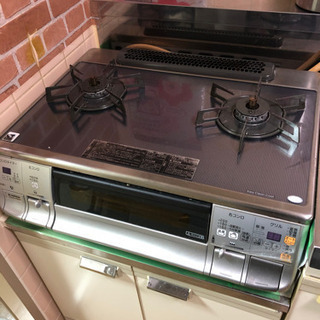 ハーマン　オートグリル2口テーブルガスコンロ 