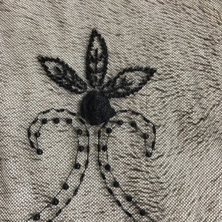 結婚式にどうですか？一回使用のみ、とても綺麗なショール！黒レースに、可愛いビーズの刺繍の画像