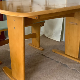 購入決まりました。ダイニングテーブル、長椅子、一脚椅子計3点セットの画像