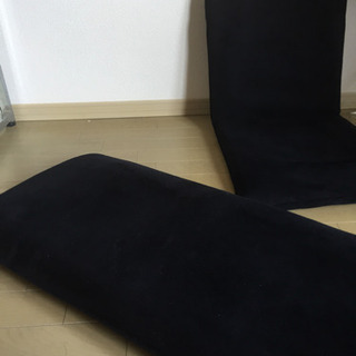 [引渡済]座椅子黒 2つの画像
