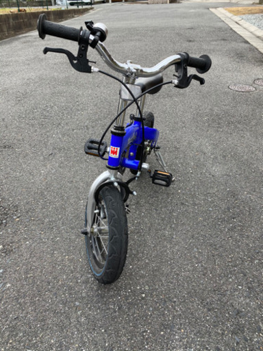 へんしんバイク 青色 鍵・スタンド付き♪