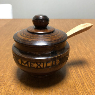 メキシコ土産 カンクン スパイス入れ 小物入れ フタ&スプーン付き