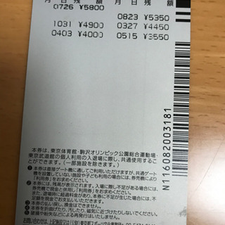 都立スポーツ施設　共通カードの画像