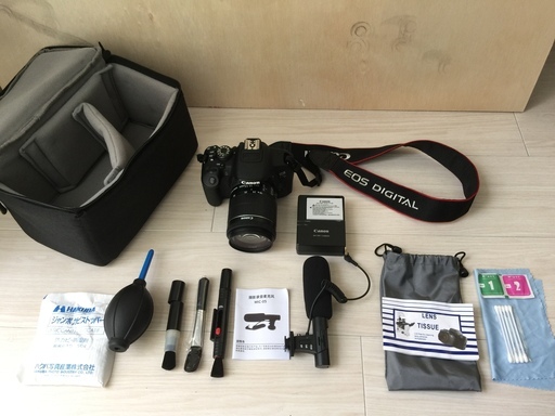 CANON キヤノン EOS Kiss X7i 中古美品　レンズ　マイク　メンテナンスグッズ　カメラスタンド　セット YouTuber スターター 匿名配送