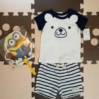 新品 なりきりくまさん 半袖Tシャツ ハーフパンツ 60 70 ...