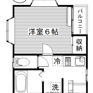 ★家電ついてます！　家賃３．２万　全室角部屋１Ｋ★　第２イズミハイツ　１Ｆ − 群馬県