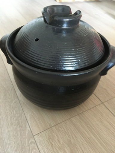 織部　ご飯炊き3合土鍋