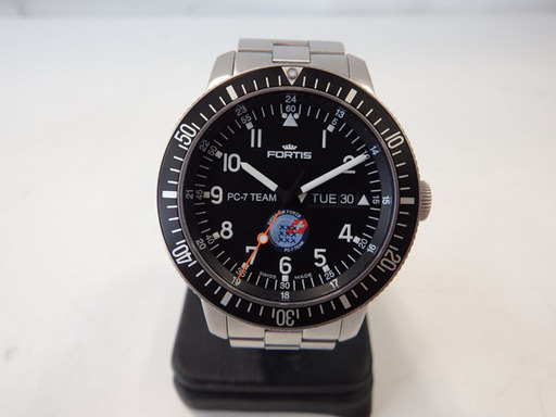 FORTIS/フォルティス 647.10.158.3★腕時計 デイデイト PC-7TEAM 限定モデル PC-7の設立25周年を記念して作られた限定250本