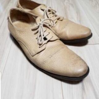 ブッテロ厚手短靴ベージュsize43