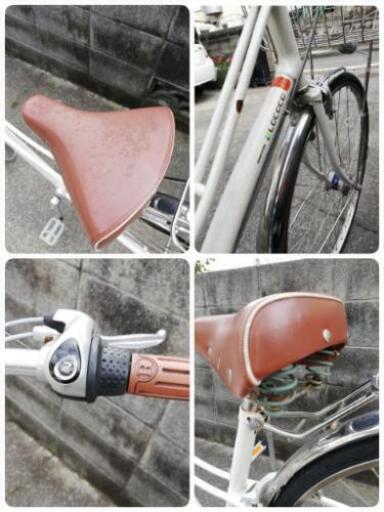 ロココ　白　自転車　中古　27インチ