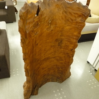 木彫りトラ 虎 の 木彫り 衝立：126cm モノ市場半田店【131】 の画像