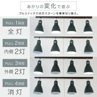  4灯シーリングライト ストレートタイプ PCL-SW401の画像