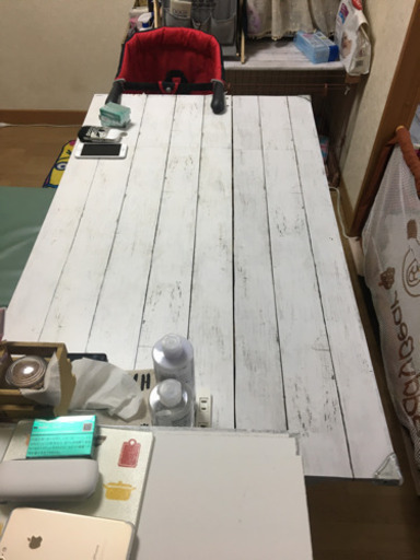 ☆キッチンカウンターとDIYの折りたたみテーブルセット