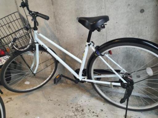 自転車(かご付き,鍵付き)