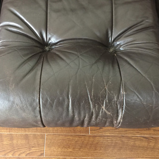 30年使用した本革ソファ、まだまだ現役、バラ売りなし。の画像