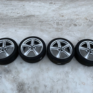 スバル車等PCD100エンケイ5本スポークホイール