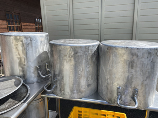 アルミ寸胴鍋51cm、100リットル