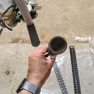 YZ80(4LBE,2000年モデル）フロントフォークスプリング　純正？の画像