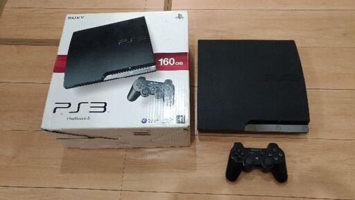 PS3本体 160GB 箱、電源コード類、コントローラー付