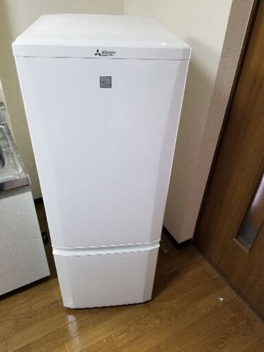 2ドア 冷凍冷蔵庫 三菱電機168L　2017製　ホワイト