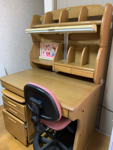 くろがね学習机(回転式チェアー付き)