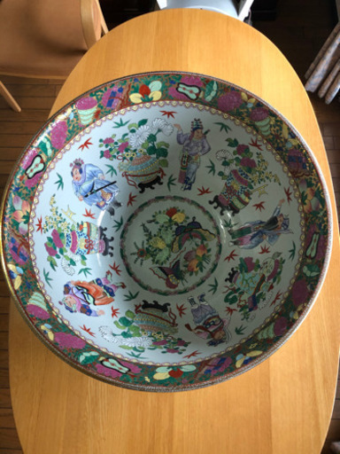 Chineseアンティーク巨大中国壺、鉢　中國製造的巨型花瓶　札幌より