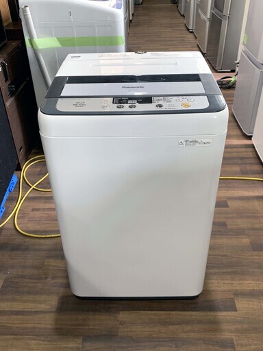 【苫小牧バナナ】2014年製 パナソニック/Panasonic 5.0kg 洗濯機 NA-F50B7 ホワイト系 １人暮らし向け 清掃済み