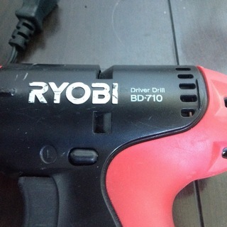 RYOBI 電動工具 ドライバードリル BD-710 充電器 BC-721の画像