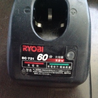 RYOBI 電動工具 ドライバードリル BD-710 充電器 BC-721の画像