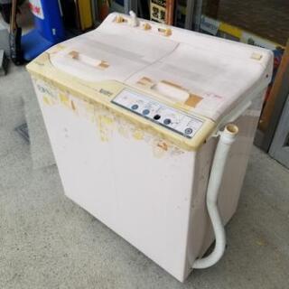 職場や工場 屋外使用で  二層式洗濯機　ナショナル 愛妻号40　 NA-W40Ｙ2　動作OK!の画像