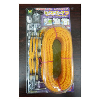 ▶新品 ホイストロープ 100㎏まで 5㎜×19M オーエッチ工...
