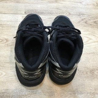 アシックス 21.5cm キッズ スニーカー asics DUNK SHOT 男児 ブラック 運動シューズ Cの画像