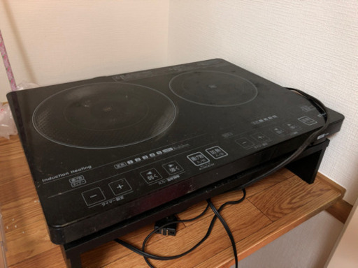 IHクッキングヒーター　2口コンロ