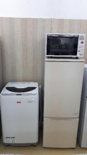 全部シャープ家電3点セット！！激安配送料込み価格！！嬉しいオーブンレンジ！！