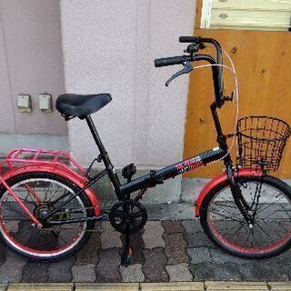 SILVER RING 20吋折り畳み自転車 シングル/レッドｘ...