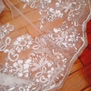 ウェディング ベール ロングの画像